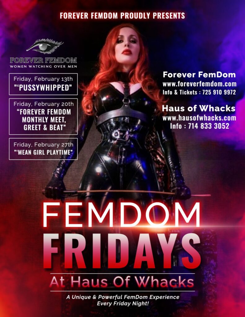 Femdom california, dominatrix, fetish sessions, fetish parties, southern california, mommy domme, flogging sessions, BDSM events socal,